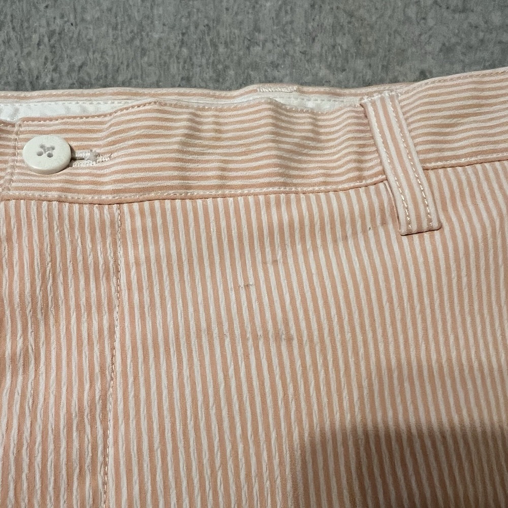 Footjoy Shorts Men's 40 Orange Seersucker Performance Stretch Movement Golf READ - Picture 4 of 16